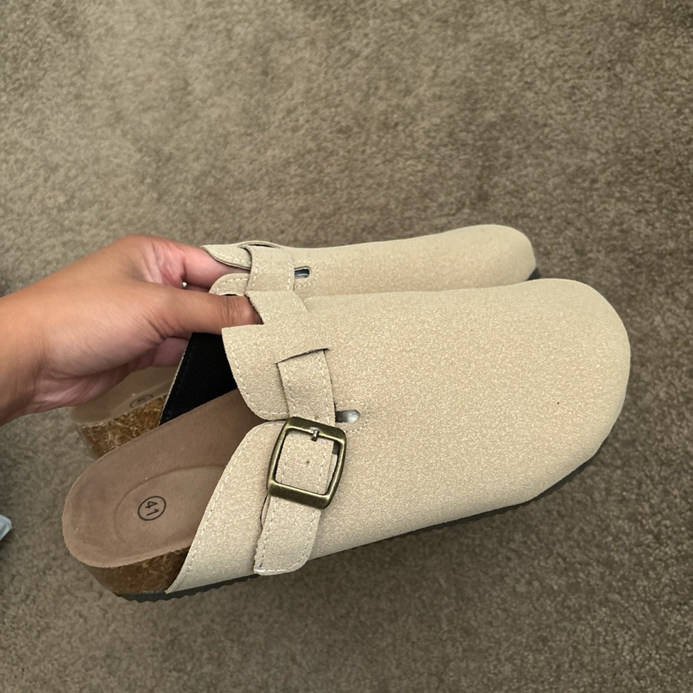 Suede Clogs - image 1